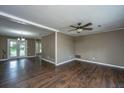 Open living space featuring hardwood floors and a view to the outside at 610 Old Golf Rd, Summerville, SC 29483