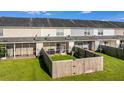 Aerial view of a fenced backyard, offering privacy and outdoor space at 282 Swallowtail Ln, Goose Creek, SC 29445