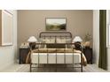 Comfortable bedroom featuring a metal bedframe and warm, neutral tones at 620 Culpepper St, Summerville, SC 29486
