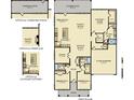 Spacious floor plan showing optional gourmet kitchen, screened porch, and covered patio at 93 French Garden Cir, Summerville, SC 29486