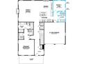 First floor plan featuring Gathering room, kitchen, primary bedroom, and two-car garage at 1657 Clearpath Dr, Summerville, SC 29486