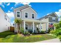 Charming two-story home with a welcoming front porch and well-manicured lawn, perfect for relaxing at 1963 Longhorn Ln, Summerville, SC 29485