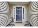 Elegant front door with sidelights, lantern, and stone pathway creating a warm welcome at 9016 Greenbriar Dr, Summerville, SC 29485