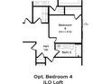 Optional floor plan featuring a bedroom instead of a loft at 111 Cadbury Loop, Summerville, SC 29486