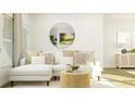 Cozy living room features comfortable seating, a round mirror and stylish décor at 188 Norse Bay, Summerville, SC 29486