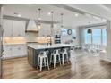 Spacious kitchen features a center island, stainless appliances, and adjacent breakfast nook at 360 Parish Farms Dr, Summerville, SC 29486