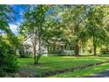 Charming exterior view of a well-maintained home with lush green lawn and mature trees offering privacy and shade at 286 Mallard Lake Rd, Dorchester, SC 29437