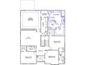 Second floor plan featuring bedrooms, bathrooms, and walk-in closets at 147 Seaton St, Summerville, SC 29486