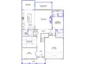 Detailed first floor plan highlighting the layout and room dimensions at 147 Seaton St, Summerville, SC 29486