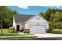 Inviting home exterior with a two-car garage, stone accents, and well-maintained landscaping at 190 Norse Bay, Summerville, SC 29486