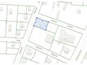 Property map displaying lot dimensions and surrounding street layout at 708 Francis St, Walterboro, SC 29488