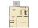 First floor floor plan features kitchen, dining, Gathering room, patio, powder room, and two-car garage at 113 Moscato Ln, Summerville, SC 29485