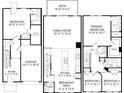 Layout of home featuring 3 beds, and 2.5 baths, and kitchen with an island at 430 Caledon Court Ct, Johns Island, SC 29455