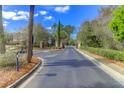 Elegant community entrance with lush landscaping and decorative brick pillars at 1604 Basildon Rd, Mount Pleasant, SC 29466