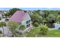 Beautiful townhome with scenic pond views and a private outdoor balcony at 202 Mariners Cay Dr, Folly Beach, SC 29439