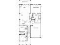 Detailed floor plan showcasing the layout of the home, including the kitchen, bedrooms, and living spaces at 3537 Crosstrees Ln, Mount Pleasant, SC 29466