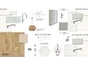 Selection of interior design features including kitchen counters, flooring, bathroom accessories, and lighting at 725 Maynard Ln, Summerville, SC 29486