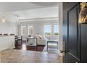 Bright living area features hardwood floors, recessed lighting, and views at 1 King # 702, Charleston, SC 29401