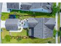Aerial view of a home with a trampoline and patio with pergola at 1726 Winfield Way, Charleston, SC 29414