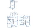Detailed floor plan showcasing the layout of the house, including dimensions of each room at 1989 Nitsa St, Johns Island, SC 29455