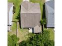 Overhead view of a home featuring a private backyard with lush green lawns and mature trees at 3198 Conservancy Ln, Charleston, SC 29414