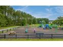Community playground with swings, slides, and picnic tables for residents at 339 Iveson Rd, Summerville, SC 29486