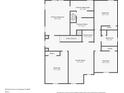 Second floor layout featuring a Gathering room, three bedrooms, a laundry room, and a two bathrooms at 1302 Paint Horse Ct, Mount Pleasant, SC 29429