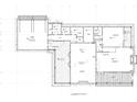 Detailed first floor plan displaying the layout of the kitchen, living spaces, bedrooms and bathrooms at 2640 Battle Trail Dr, Johns Island, SC 29455
