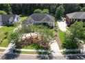 Beautiful aerial view of a home with mature trees, well-kept landscaping, and a spacious driveway at 3751 St Ellens Dr, Mount Pleasant, SC 29466
