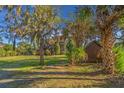 View of the yard featuring large trees and lush vegetation at 7897 Russell Creek Dr, Edisto Island, SC 29438