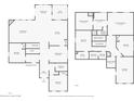 Floor plan of the house featuring several bedrooms and bathrooms, and laundry room on the second floor at 2106 Clipstone Dr, Ladson, SC 29456