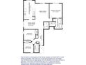 Detailed floor plan showcasing layout of the home, including bedrooms, kitchen, and living areas with dimensions at 3806 Sourwood Ct, Ladson, SC 29456