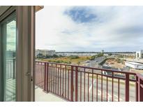 Spacious balcony overlooks city and water views at 150 Bee St # 501, Charleston, SC 29401