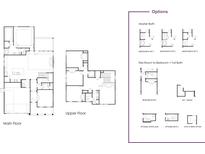 Two-story home floor plan showcasing main and upper levels at 1137 Happyland Blvd, Mount Pleasant, SC 29466