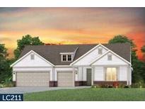 Two-story home with attached garage and landscaped lawn at 533 Pink Lily Lane, Summerville, SC 29486