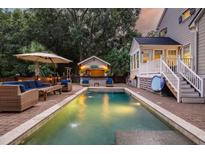 Inviting pool with patio and outdoor bar at 3168 Treadwell St, Mount Pleasant, SC 29466