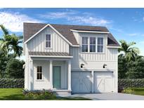 Charming farmhouse exterior with two-car garage and landscaped yard at 358 Trailmore Ln, Summerville, SC 29486