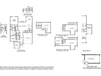 Deluxe Primary suite, bonus room, and 3-car garage options shown in this new home floor plan at 1962 Central Ave, Summerville, SC 29483