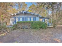 A blue house with shutters, deck, and a well-manicured yard at 3041 Nye View Cir, Mount Pleasant, SC 29466