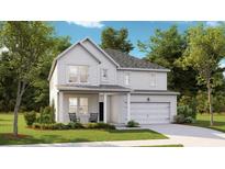Two-story house with white siding, gray roof, and a two-car garage at 566 Richfield Way, Summerville, SC 29486