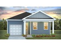 Charming one-story craftsman home with gray siding, white trim, and a two-car garage at 217 Terrace View Dr, Summerville, SC 29486