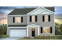 Charming two-story home featuring a garage, neutral siding and dark shutters at 321 Blue Haw Dr, Moncks Corner, SC 29461