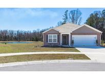 Charming single-story home featuring a well-manicured lawn and attached two-car garage at 409 Spruce Ivy St, Moncks Corner, SC 29461