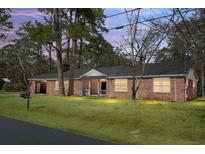 Charming single-story brick home with a well-maintained lawn and mature trees at 407 Hayne St, Walterboro, SC 29488