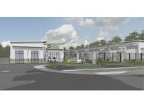 An artistic rendering of a property with modern exterior, parking area and landscape at 567 Faison Rd # 7, Mount Pleasant, SC 29466