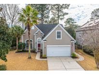 Charming home with a well-manicured lawn, palm tree and classic curb appeal at 2364 Parsonage Woods Ln, Mount Pleasant, SC 29466