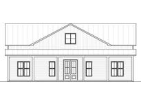 Charming one-story house design featuring a covered porch, symmetrical window placement, and classic architectural lines at 407 Sandridge Acres Trl, Holly Hill, SC 29059