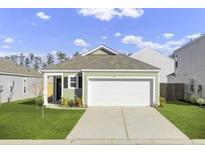 Charming single-story home with a two-car garage and a well-manicured front lawn at 446 White Scallop Way, Summerville, SC 29486