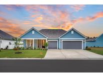 Charming home featuring a two-car garage, well-manicured lawn, and inviting curb appeal at 733 Spring Highlands Dr, Summerville, SC 29486