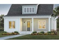 Charming single-Gathering home with gray siding, black roof, and a cozy covered front porch at 317 Trailmore Ln, Summerville, SC 29486